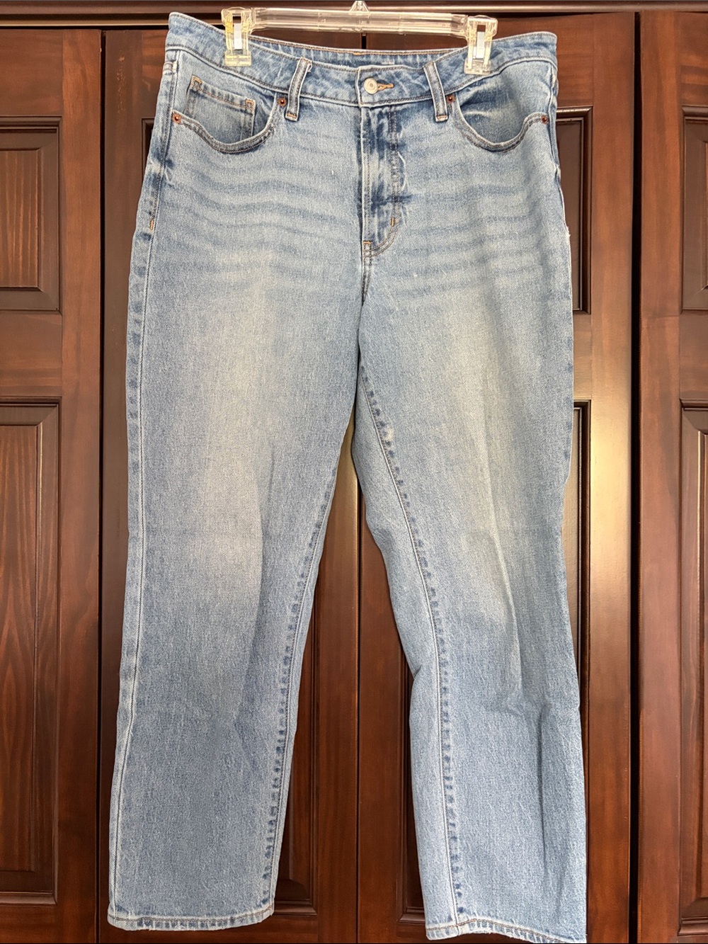 Old Navy Light Wash OG Straight High-Rise Jeans